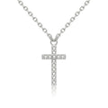 Wholesale 925 Sterling Silver Delicate Trending Jewellery Mini Pendant Charm Cross Necklace for Women