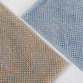 New Luxury 100% Polyester Knitted Rhinestone Mesh Stretch Bridal Beaded Fabric Diamonds for Wedding Dresses Bags Shoes-Boys