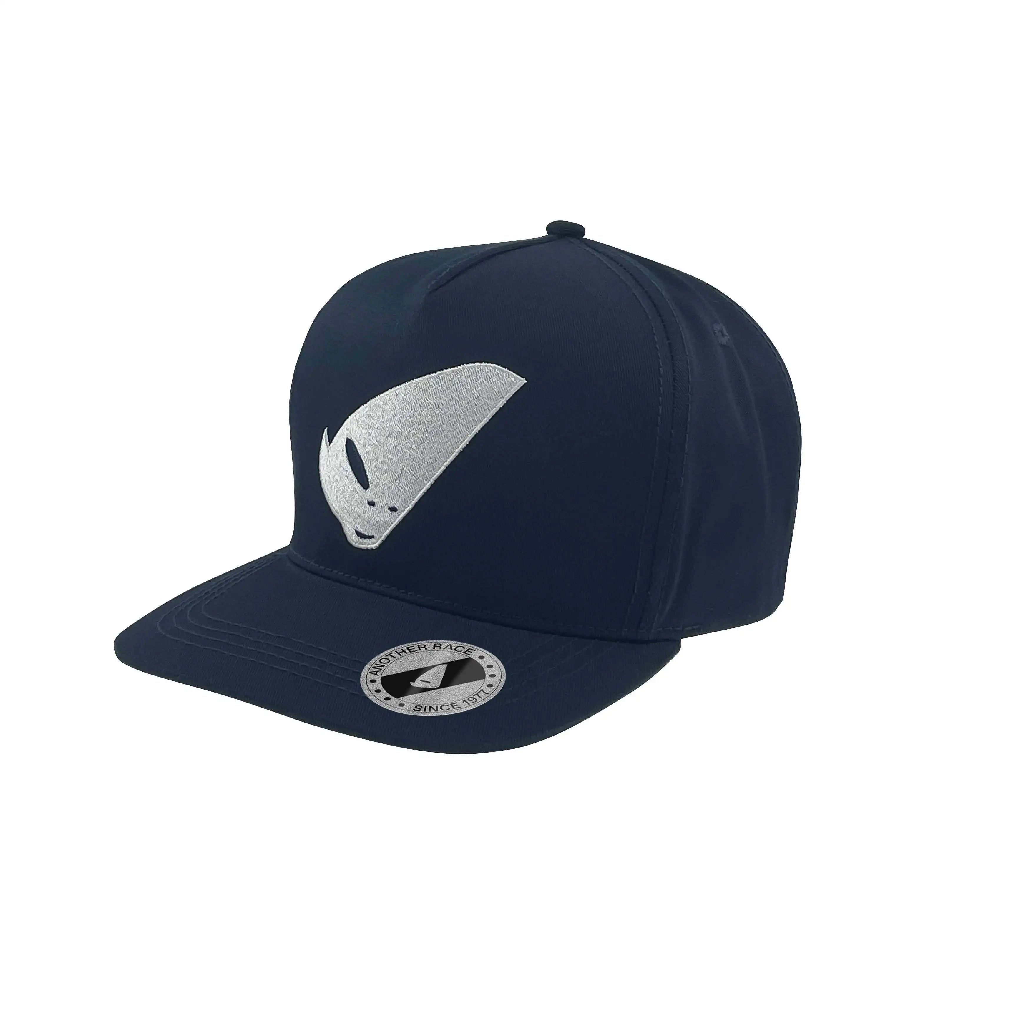 Blue Cap with White Alien Logo for Motorcycle & Auto Racing Wear