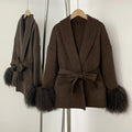 New Style Elegant Women's Short Double-Sided Wool Coat for Winter