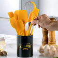 New Pastry Tools 8 Piece Heat Resistance Silicone Baking Spatulas Whisks Tongs Set
