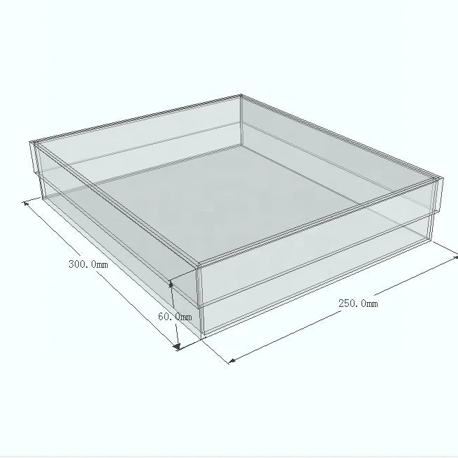 30*25*6cm Acrylicbox Million Size Acrylic Box Size Manufacturer
