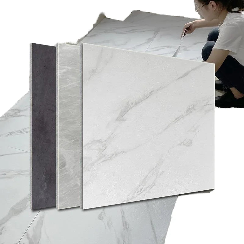 Best Selling ROHS-Passed PVC Wood/Marble Flooring Tiles Sticker Easy Install Vinyl Self-Adhesive Indoor Use Modern 5mm 2mm 1.5mm