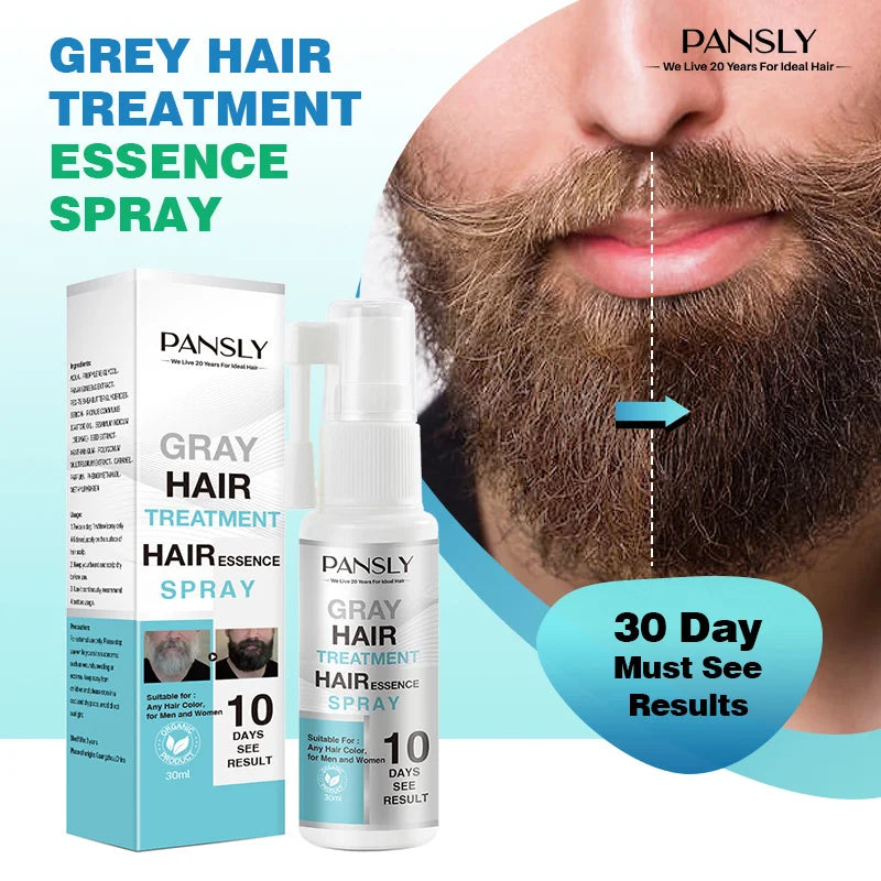 Wholesale Top Seller 30ML Hair Curing Supplement Anti Gray Hair to Black Treatment with Castor Oil Organic Ingredient