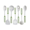 YJ Wonderful Custom 7PCS Silicone Kitchen Utensils Set Edible Grade High Temperature Resistant Pot Shovel Soup Spoon