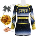 Wholesale Custom Cheerleading Uniforms Rhinestones Sublimated Competition Girls Team Cheerleader Costume Competitive Cheer Wear
