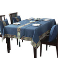 Ready Made Oilproof  Home Table Embroidered Chinese Style Table Cloth for Party Banquet Home