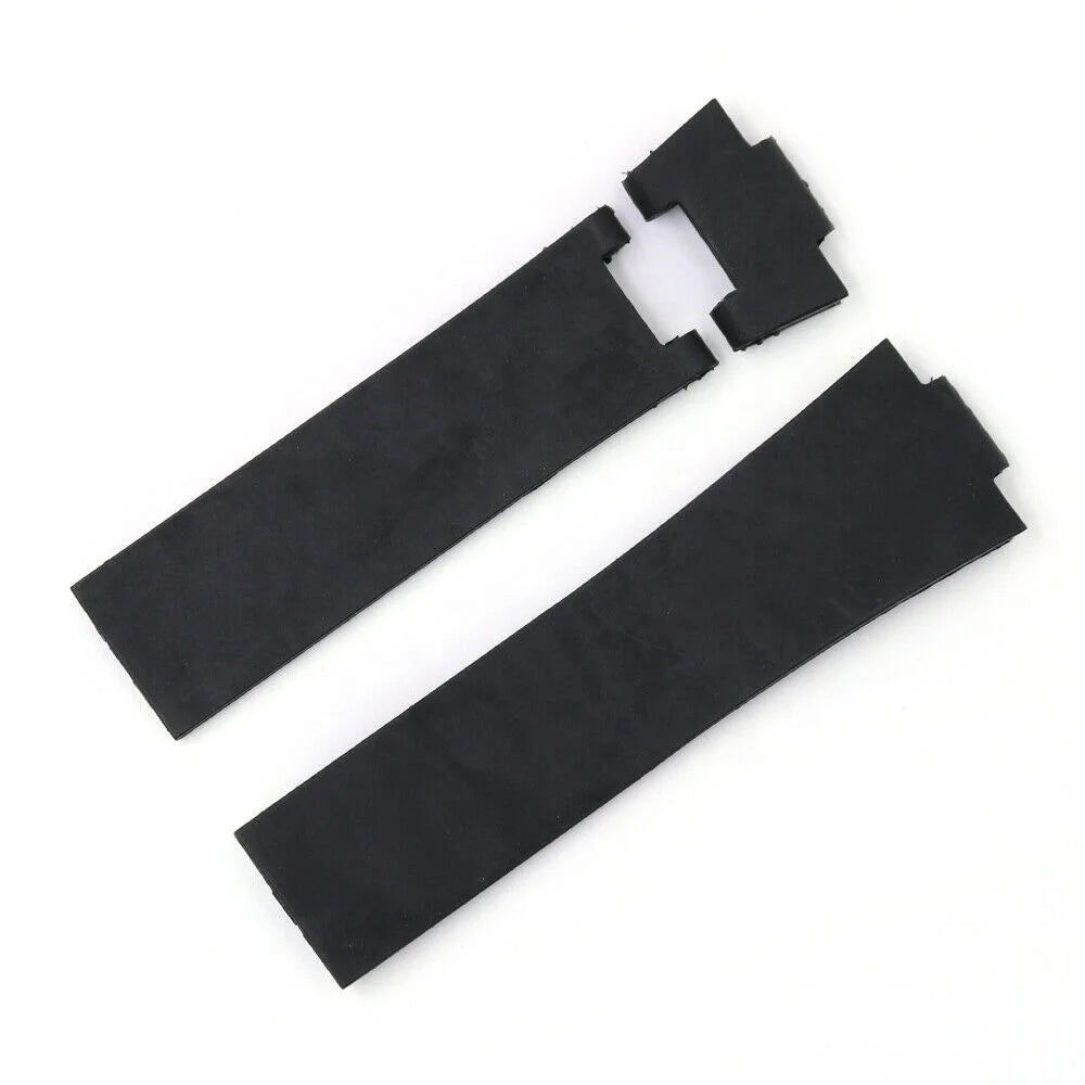22*10mm Luxury Black Rubber Waterproof Replacement Wrist Watch Band Strap for Ulyss Nardi
