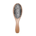 BeauteMecca Eco-Friendly Natural Wooden Detangling Hairbrush Oval Paddle Brush with Bristle for Haircare