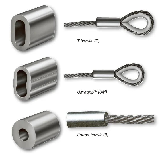 Wholesale High Quality Best Selling Zinc Plated Aluminum Ferrule and Oval Aluminum Sleeve for Wire Rope Fittings