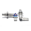 M10 Hand Retractable Plungers with Locking Nut Rest Position SS303 Safety L Handle Indexing Plungers