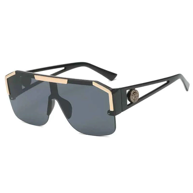 All -in -one Lens lion king Decoration Conjoined Sunglasses European and American Sports Wind Mirror 6922