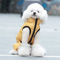 Contrasting Color Cotton Classic Print Eco-Friendly Reflective Strips Dog Winter Coat