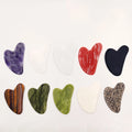 Natural Rose Quartz Crystal Gua Sha Facial Tool Polished SPA Acupuncture Therapy Board for Trigger Point Treatment Guasha