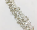 Wholesale Flat Back Transparent Glass Crystal Rhinestone for DIY Clothing Shoes Bags Accessories-Leaf Shaped Trimming Chain