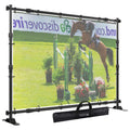 CYDISPLAY Heavy Duty Adjustable Aluminum Background Stand with Black Finish for Promotional Photography Backdrop Use