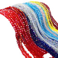 10pcs/strand 4mm Crystal sharp Bead Colorful DIY Clothing Bracelet Necklace with Glass Diamond Beads
