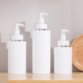 Wholesale 120ml 150ml 180ml 200ml 250ml 300ml White Body Acrylic Shampoo Hotel Plastic Empty Cosmetic Lotion Bottles With Pump