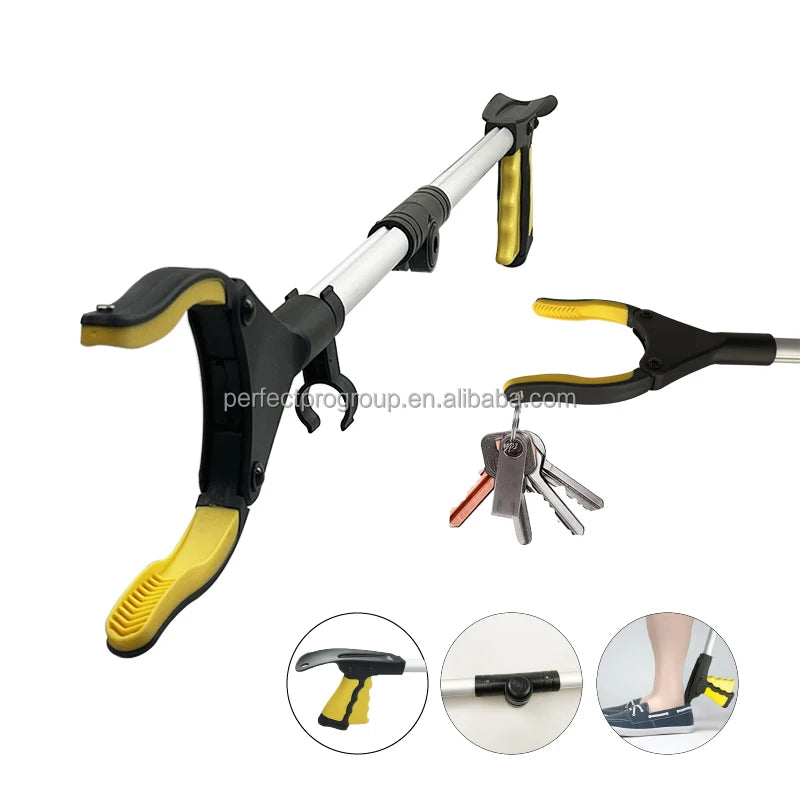 Perfectpro Industrial OEM 32inch Litter Picker Stick with Rotating Head & Shoehorn AL+ABS Material