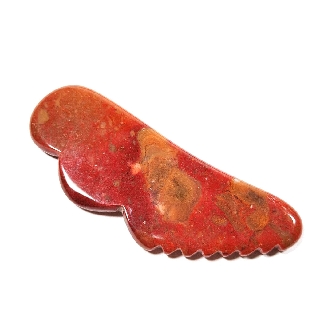 Huiying Best Price Natural Wing Mookaite jasper Jagged Guastone Gua Sha Board