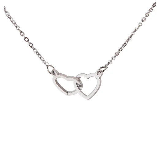 Fashionable heart design new stainless steel couple necklace for men and women fashion necklace for Engagement Wedding Gifts