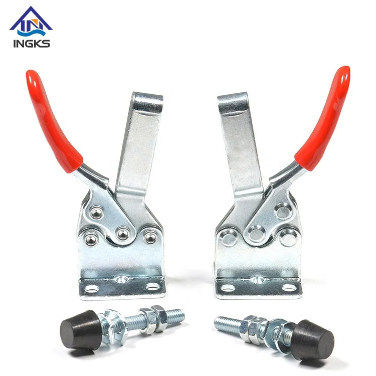 Customized Heavy Duty Vertical Toggle Clamp M6x45 Stainless Steel and Carbon Steel Metric 90KG Capacity Quick Fixture
