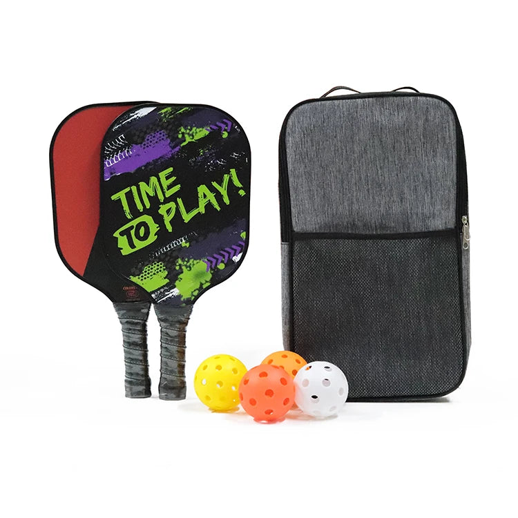 Bagged Pickleball Paddle with Composite Honeycomb Core & Graphite Carbon Fiber Face PP Material Handle Model and Grips Type