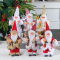 Cross-border 9inch Standing Santa Claus Display Creative Christmas Hugging Doll Window Props