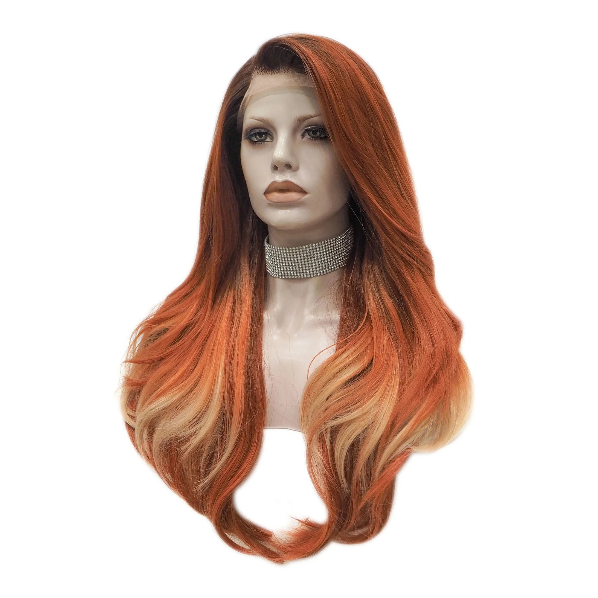Synthetic Top Grade Quality  Wholesale Futura High Temperature Cosplay Synthetic Wigs Drag Queen Hair Lace Front Wigs