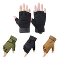Custom Logo Knitted and Rubber Unisex Tactical Gloves Outdoor Sports Gym Gloves Man Body Building Gloves for Men