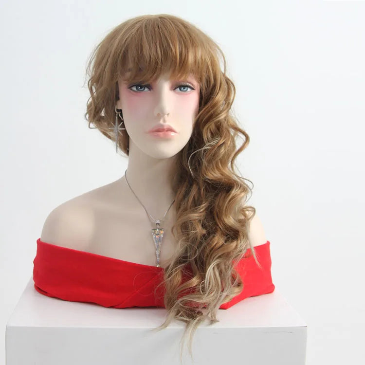 Female Fiberglass Mannequin Head for Wig Hat Display with Shoulders European Original Style Customizable Color & Logo 1.65kg