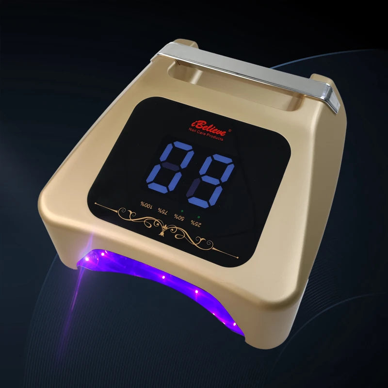Professional Best Selling Pro Cure Rechargeable Cordless 72W 36Pcs Beads UV Led Nail Lamp With Removable Base Design