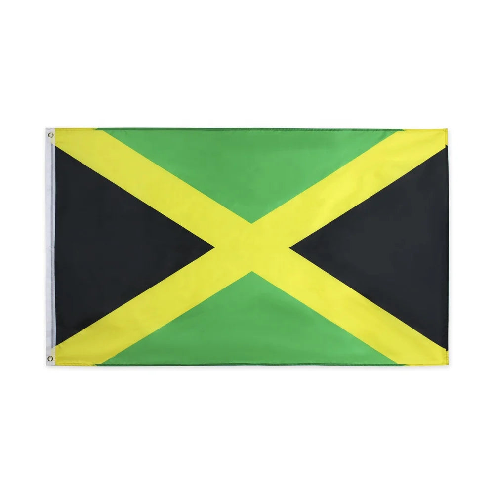 Adequate Inventory Customizable Digital Printing Standard Size Jamaica National Flag