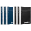 Deli 2157 Blue Black Office Wireless Binding Book B5 40Sheets Soft Cover Students Notebooks for Gifts 144pcs Per Carton Set