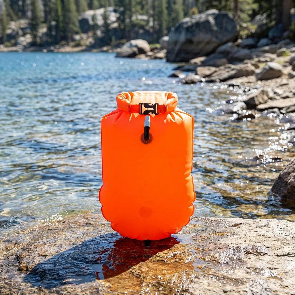 Swim Buoy Float Swimming Bubble Safety Float With Adjustable Waist Belt for Open Water Swimming Safe Swim Training Triathletes