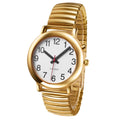 Original Spanish Accent Golden Talking Watch for Seniors Men Talking Louder Analogue Watch With Visually Impaired