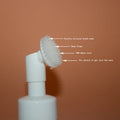 Facial Cosmetic Packaging 100ml Pet Liquid Dispensers Soap Foam Pump Bottle With Brush