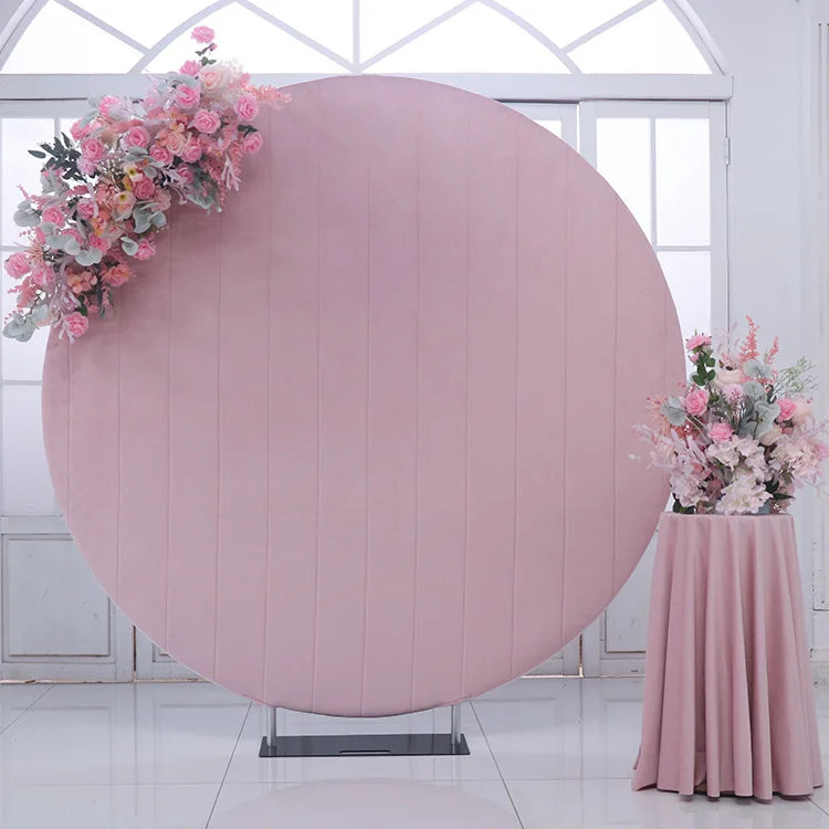 High End Aluminum Polyester Velvets Background Wall for Birthday Party Background Decoration
