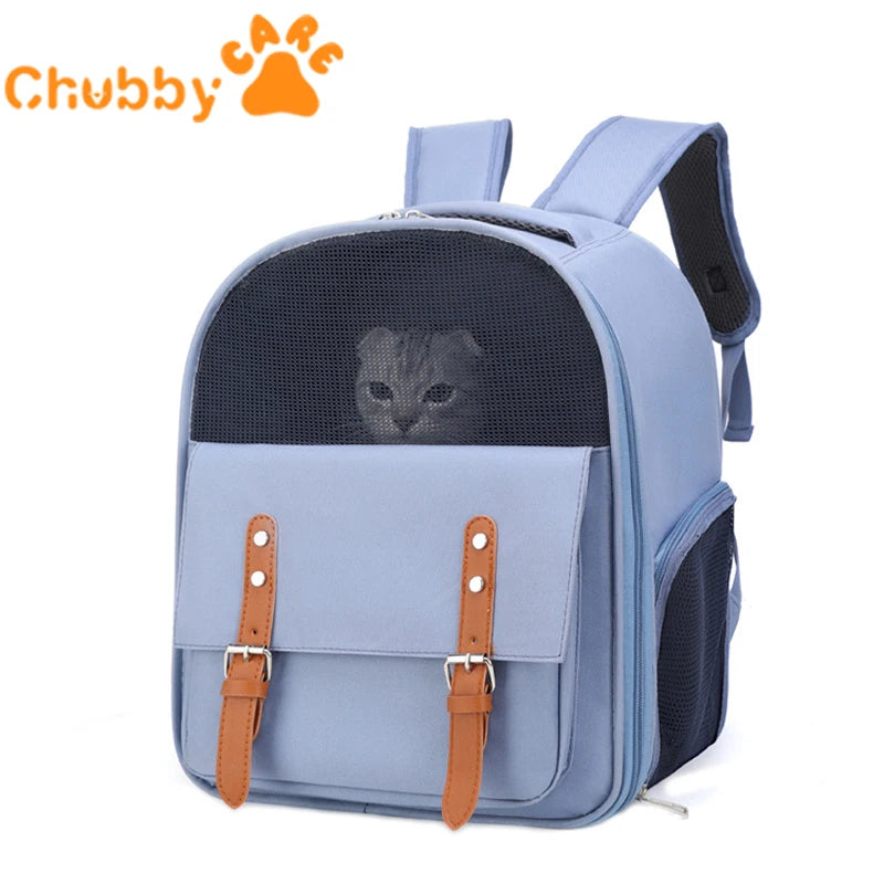 Wholesale Portable and Breathable Large Capacity Cat Bag Oxford Portable Pet Carrier Dog Hiking Backpack