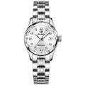 JSDUN 8763 Oem Watch Women China Luminous Custom Made Japanese Movement Stainless Steel Waterproof Mechanical Lady Watch