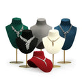 High-grade metal jewelry neck model portrait pendant show props showcase decorate necklace jewelry display shelf