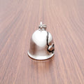 High Quality Retro Punk Men's Motorcycle Stainless Steel Indian Skull Pendant Necklace Riding Exorcism Bell Keychain Jewelry