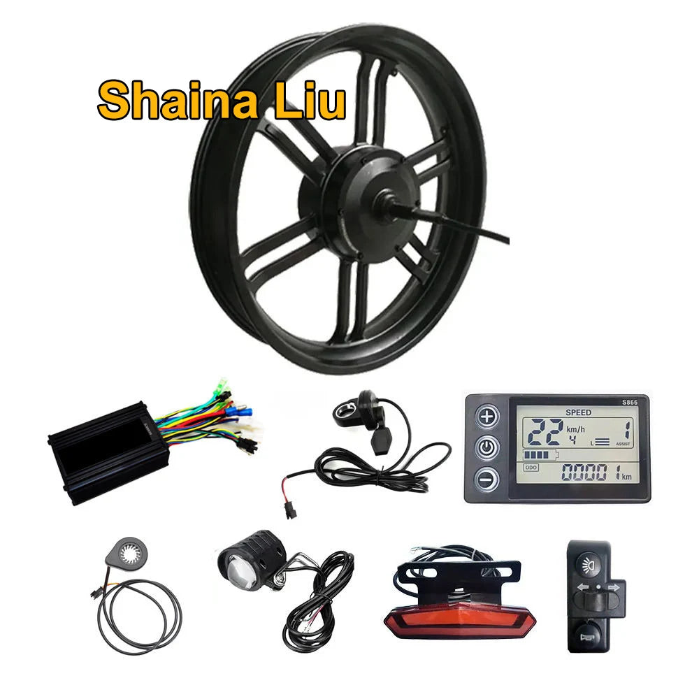 48V 52V 750W 1000W 20x4.0 Inch 20 Fat Tire Rear Hub Geared Motor Ebike Electric Bicycle Snowbike Conversion Kit