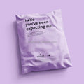 Eco Friendly Compostable Waterproof Purple Clothes Logistics Express Packaging Bag Self Adhesive Polymailer With Logo Custom