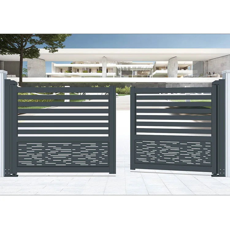 JHR High Quality Front Fence and Gates Designs for House Swing Gate Automation