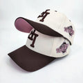3D Embroidered Letters 6 Panel Mid Profile Baseball Cap Customized Side Back Snapback Embroidery Cotton Two Tone Baseball Caps
