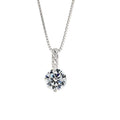 S295 Sterling Silver Necklace Fashion Jewelry Necklaces Luxury Diamond Charm Pedant Sterling Silver Necklace for Women