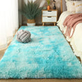 Modern Luxury Shaggy Carpet Bed Mat Thickened Polyester Cushioned Technics PET Friendly Stain Resistant Anti-Slip Backing for