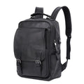 Waterproof Leather PU Business Travel Laptop Backpack Men School Bags with USB Charge