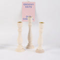 Large Wooden European Retro Candlestick Holder Candle Jar Candle Stand Wedding Decoration